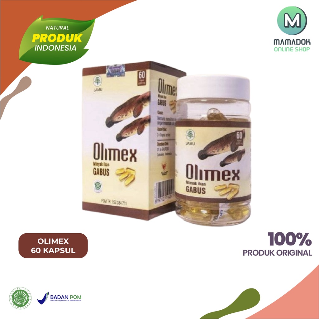 

Olimex Albumex Kapsul Minyak Ikan Gabus Untuk Mempercepat Penyembuhan Luka Dalam atau Luar