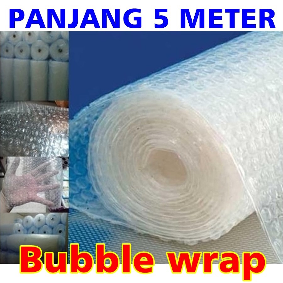 

Plastik bubble wrap gelembung 5 meter pelindung pengaman Bungkus