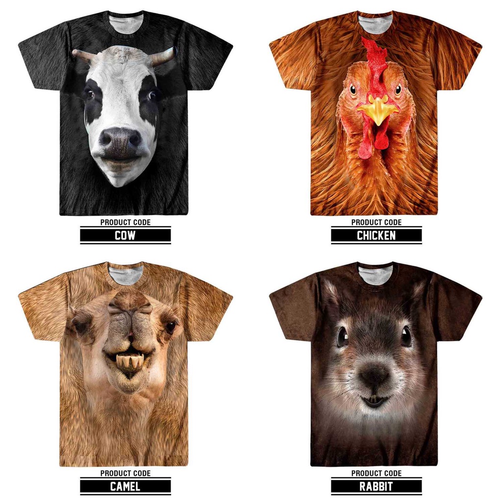 WAH BAGUS BANGET NIH! KAOS 3D HEWAN, Animal 3D TShirt