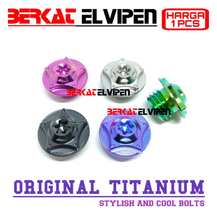 Tempat Oli Baut Titanium Tutup Oli Mesin Mio Xeon Nmax Old New 2020 Aerox Lexi