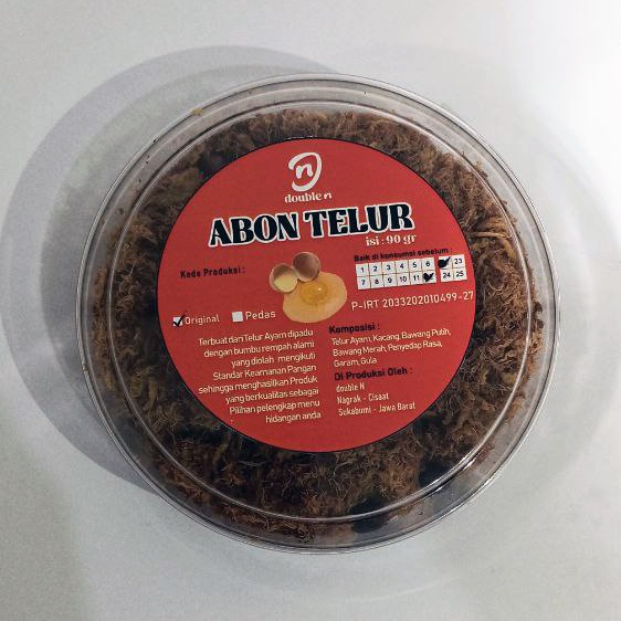 

ABON TELUR 90 gr - DOUBLE N