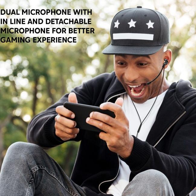 UNEED In-Ear Gaming Earphone with Dual Microphone Wired - UEP131N