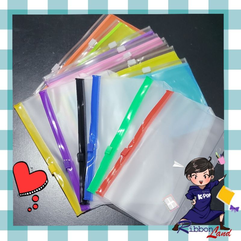 

A5 A6 SET LENGKAP Warna Zipper Ziplock Binder 6 Hole