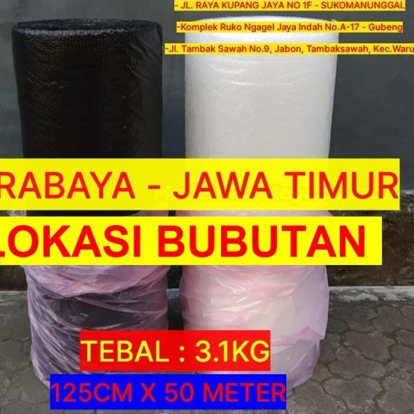 

Buble Wrap Hitam 125 Cm x 50 Meter - Tebal 2kg, Hitam