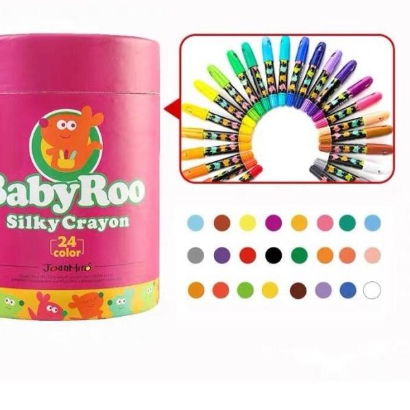 

Joan Miro Babyroo Silky Crayon 24 color oil pastel facepainting krayon