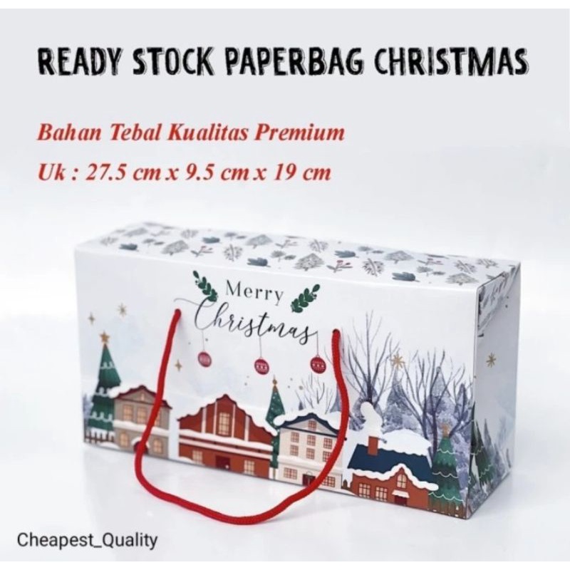 

Paper bag Natal Box Natal Kotak Kue Natal Toples Jar Natal
