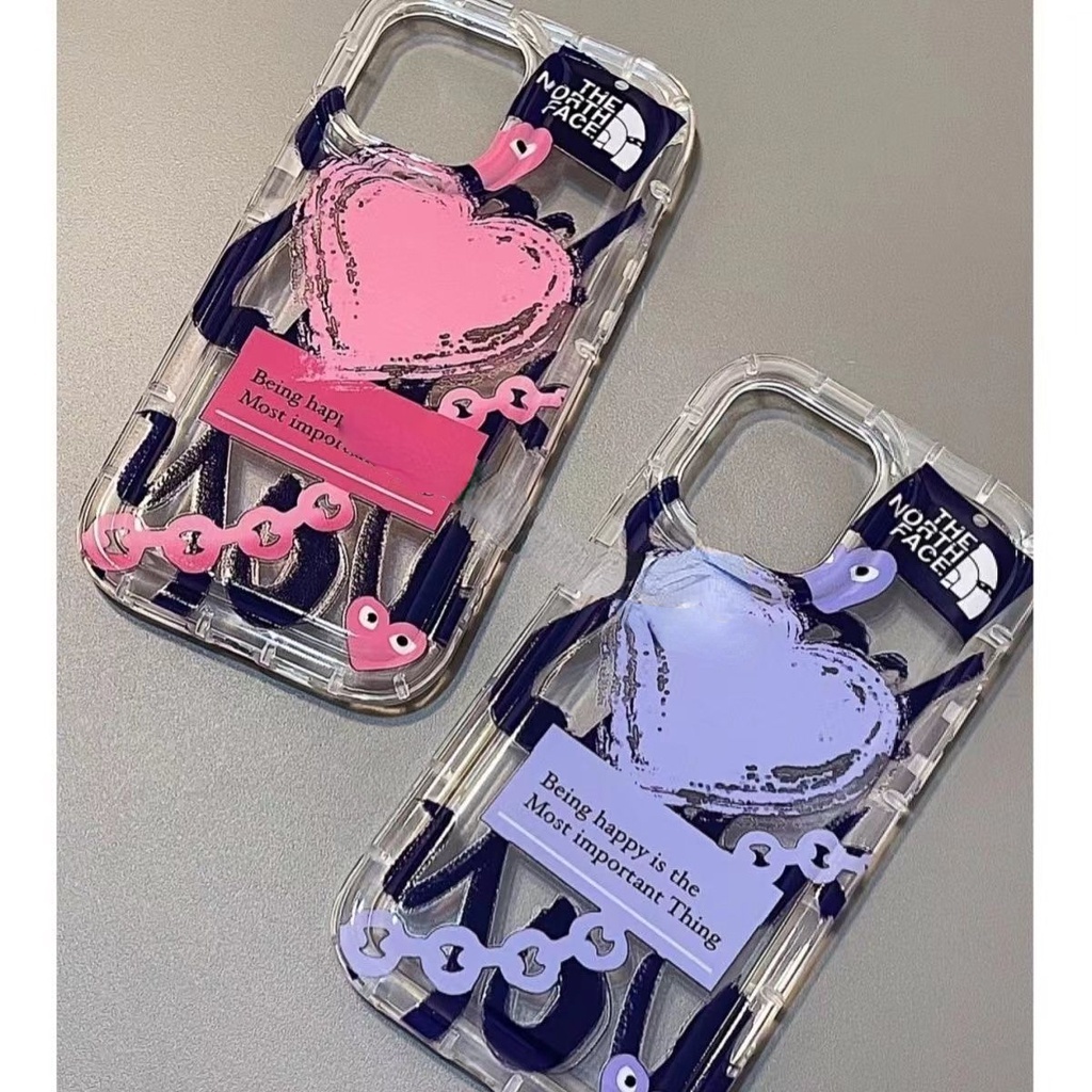 Chaopai Soft Case Hp Gambar Hati Untuk IPhone 12 / 13 / 14 / 11promax / X / Xs Max / Xr bbggbh