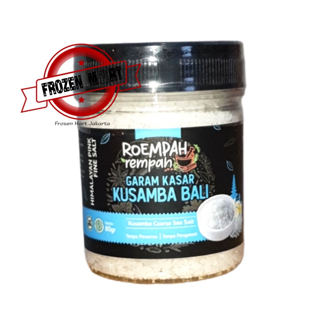 ROEMPAH REMPAH Garam Kusamba Bali Kasar / Kusamba Coarse Seasalt 80Gr