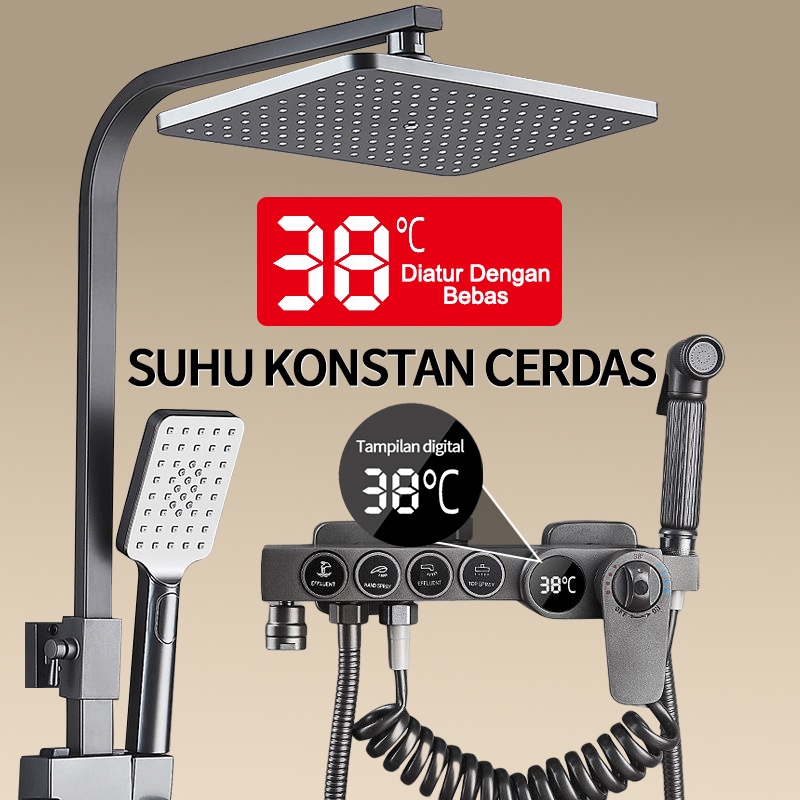 Jual Shower Kamar Mandi 4 Dalam 1 tampilan digital suhu konstan Set ...