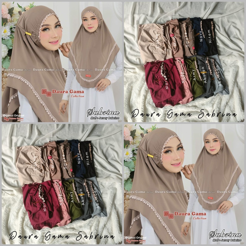 Jilbab Instan Jersey Kerut Muka Daura Gama Sabrina