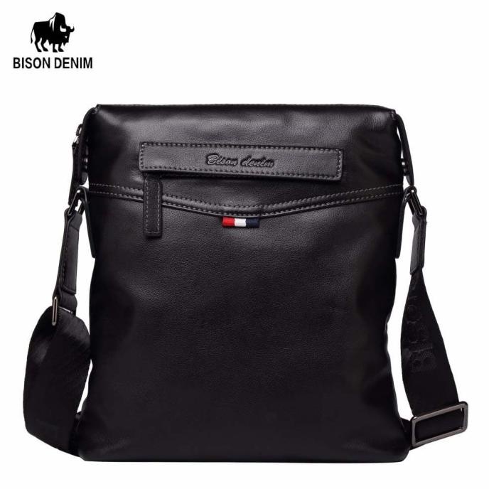 Tas Selempang Pria Kulit Sapi Asli Bison Denim Original (Bison-2490))