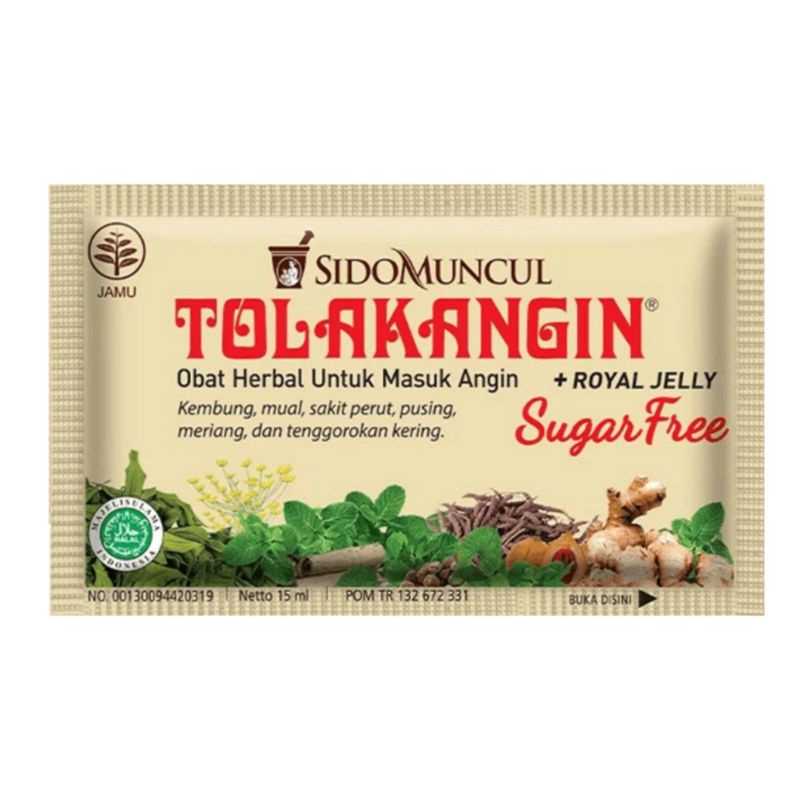 Tolak Angin Sugar Free + Royal Jelly Cair Herbal Masuk Angin Sachet @ 15ml