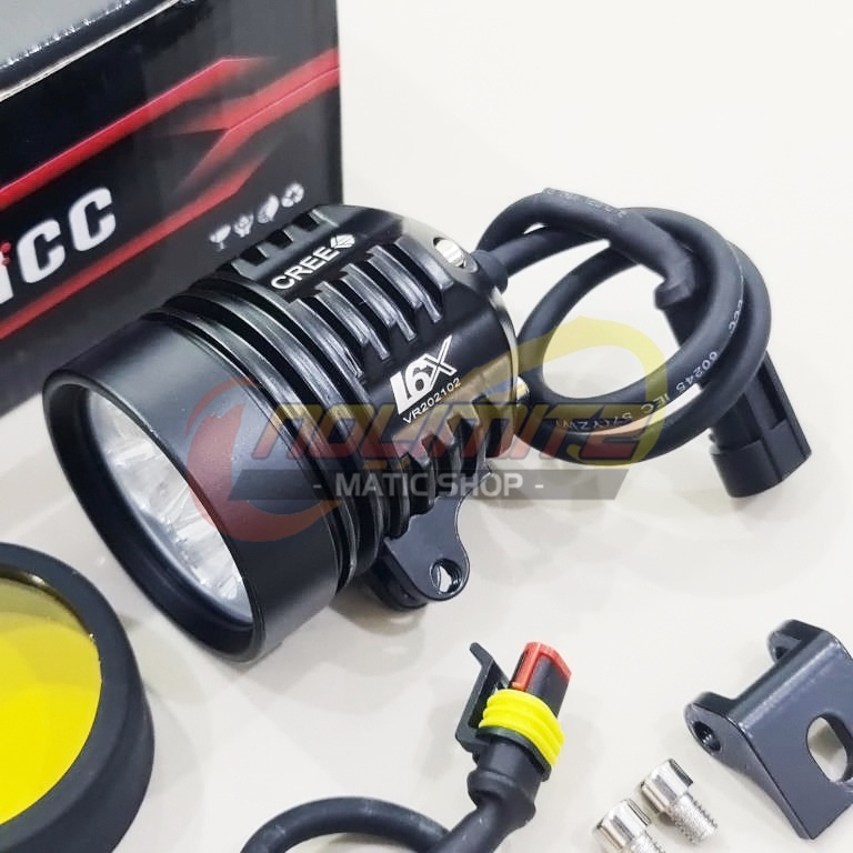 Lampu Tembak ICC L6X Cree 60 Watt NMAX XMAX ADV PCX Aerox Vario Beat