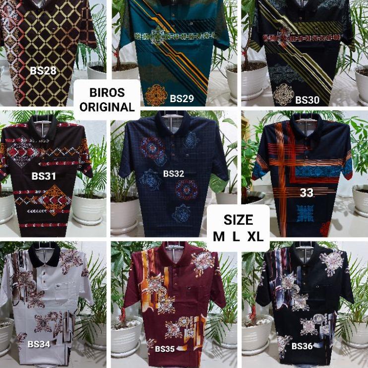 Kaos Biros Platinum - Kaos Bapak kerah import - Biros