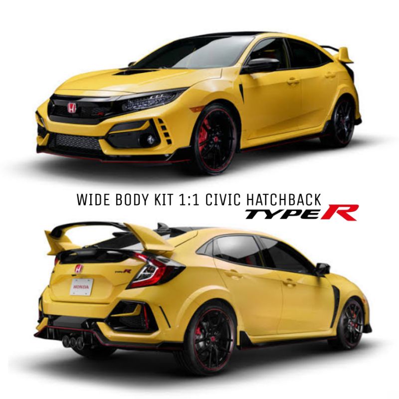 Jual WIDE BODY KIT TYPE R 11 FK8 HONDA CIVIC HATCHBACK 20162021