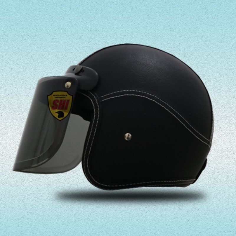 Helm Bogo Bahan Kulit