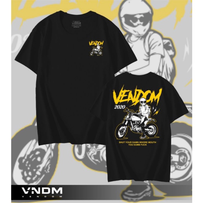 Kaos Casual Distro VENDOM™ Original Men's T-shirt Premium Cloth | Kaos Pria Tangan Pendek | Baju Cowo | Atasan Pria/Wanita