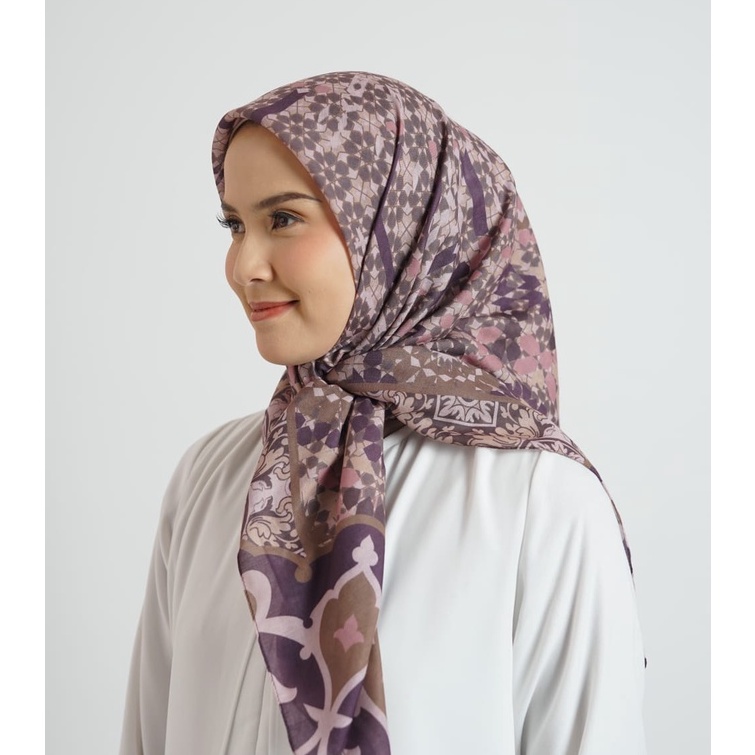 ELZATTA HIJAB KERUDUNG JILBAB SEGI EMPAT MOTIF VOAL PREMIUM TERBARU DISKON KAILA MORROCCAN MOSAIC