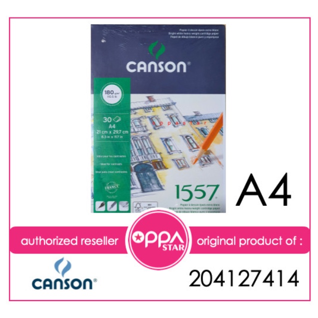 

Canson 1557 Drawing A4 30 180 Suitable for Watercolor 204127414
