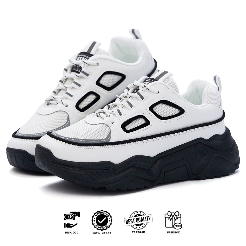 [ORIGINAL BER-HOLOGRAM] SNEAKYSHOES VANNETA SEPATU WANITA SNEAKERS SHOES K01