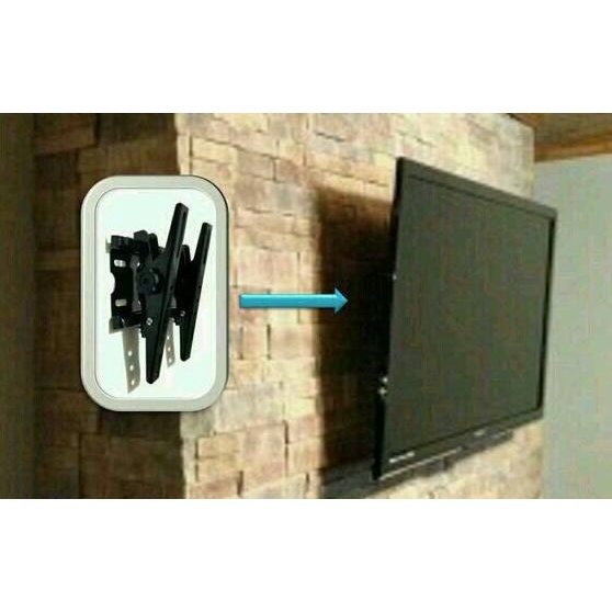 Bracket/ Dudukan TV LCD LED Plasma 10"-42" Fleksibel
