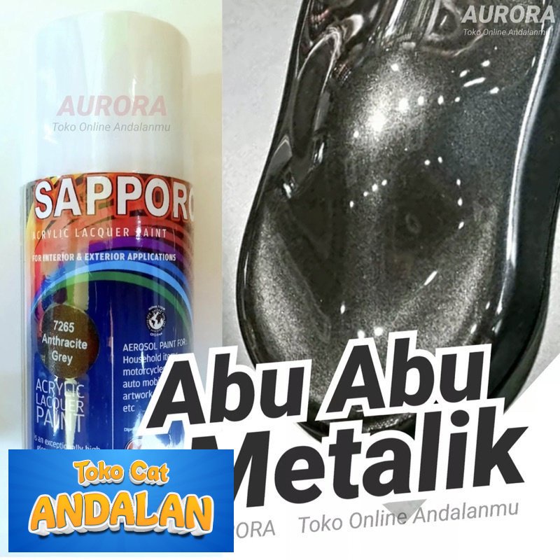 

Toko Cat Andalan - SAPPORO ANTHRACITE GREY 7265 pilok pilox pylox cat semprot motor mobil sepeda | Toko Cat Andalan Mobil dan Motol