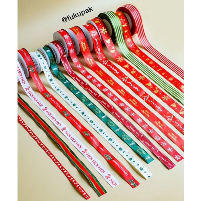 

#@#@#@#@] Pita Natal TERMURAH (1 rol) Christmas Ribbon