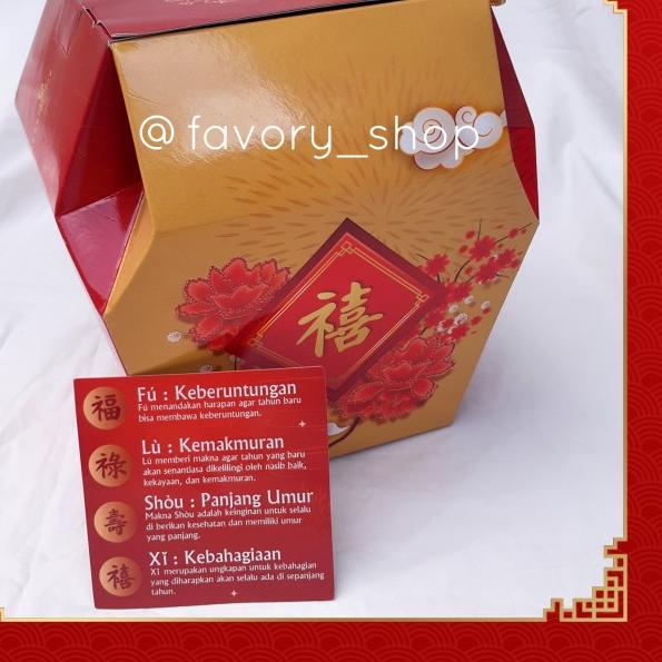 

Gable Box Imlek Lampion / Dus Toples Kuker 500gr CNY TB Lamp (5pcs)