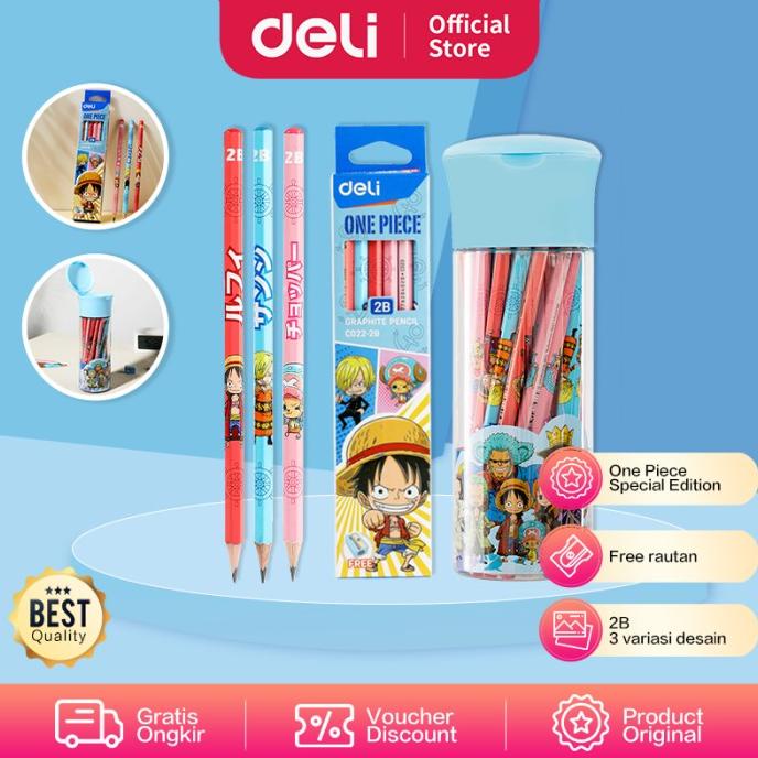 

BISA COD Deli Graphite Pencil / Pensil Kayu 2B Edisi One Piece Box / Tube EC02X /ALAT TULIS AESTHETIC/ALAT TULIS SEKOLAH/ALAT TULIS SET/ALAT TULIS LENGKAP/ALAT TULIS ANAK/ALAT TULIS LUCU