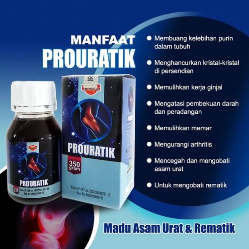 

Madu Prouratik Asam Urat Rematik Herbal Alami