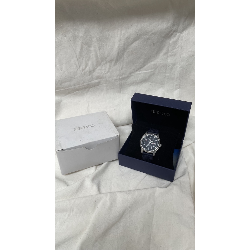SEIKO 5 Sport SNZG11K1 Automatic Blue Navy Nylon - Jam Tangan SNZG11 SECOND