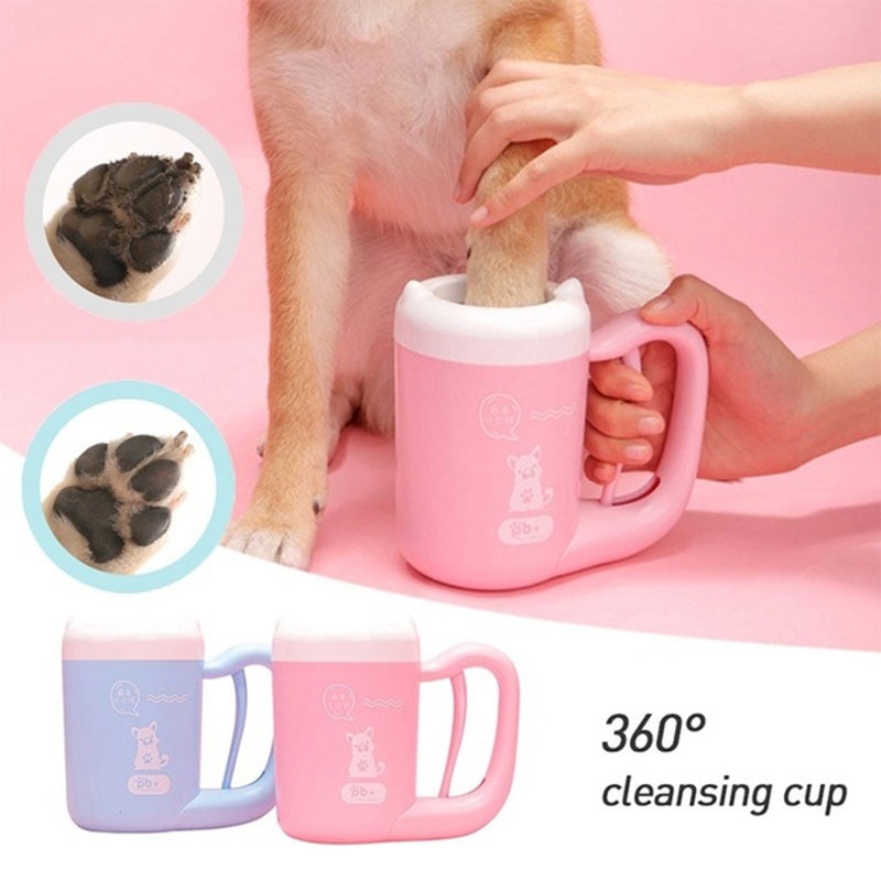 Pet Paw Cleaner Kaki Anjing Wash Dirty Cat Foot Mesin Alat Pembersih Kaki Hewan Peliharaan Foot Washer Cup Tool Cleaning Brush