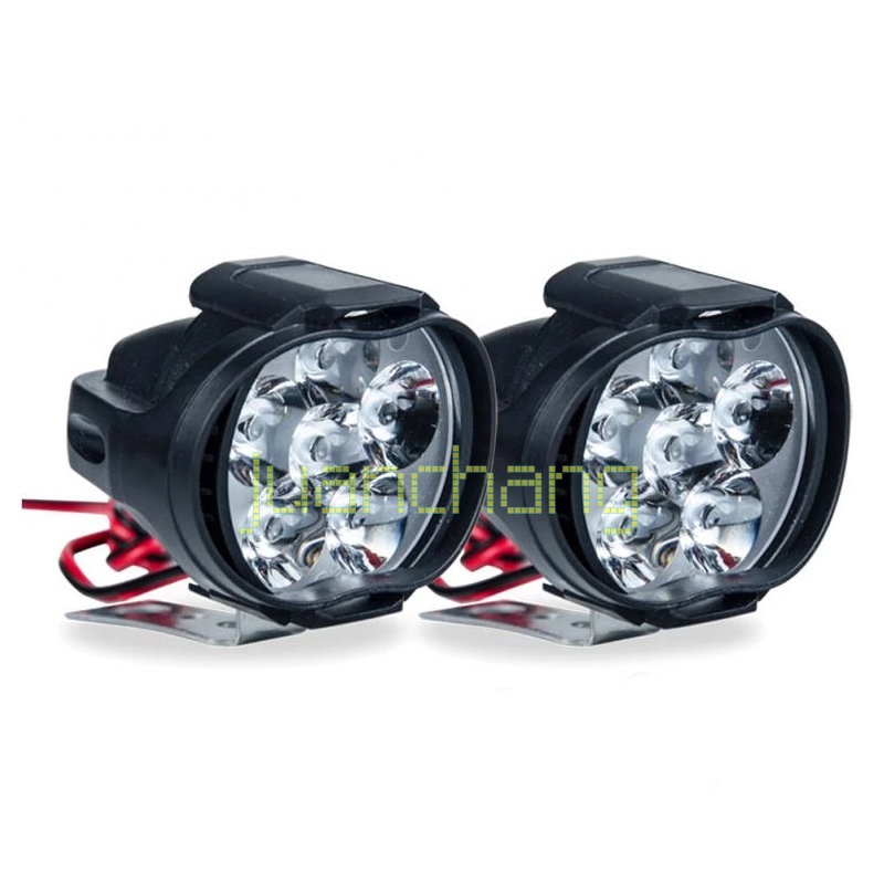 1 Pc Lampu Kabut Depan 6 LED 1500LM Tahan Air Dengan Saklar Untuk Sepeda Motor Skuter