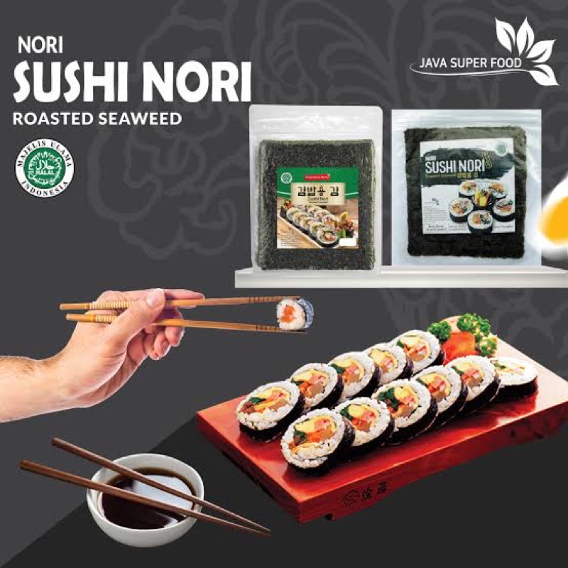 

JAVASUPERFOOD Sushi Nori Isi 10 Lembar