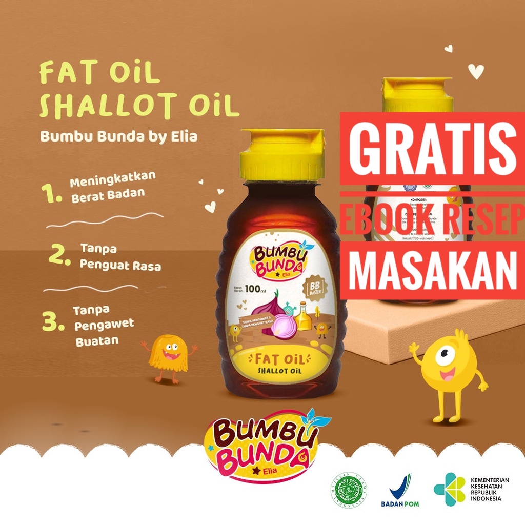 Bumbu Bunda Elia Chicken Fat Oil / Beef Fat Oil / Minyak MPASI / BB Booster MPASI / Lemak Bayi / Penambah Berat Badan