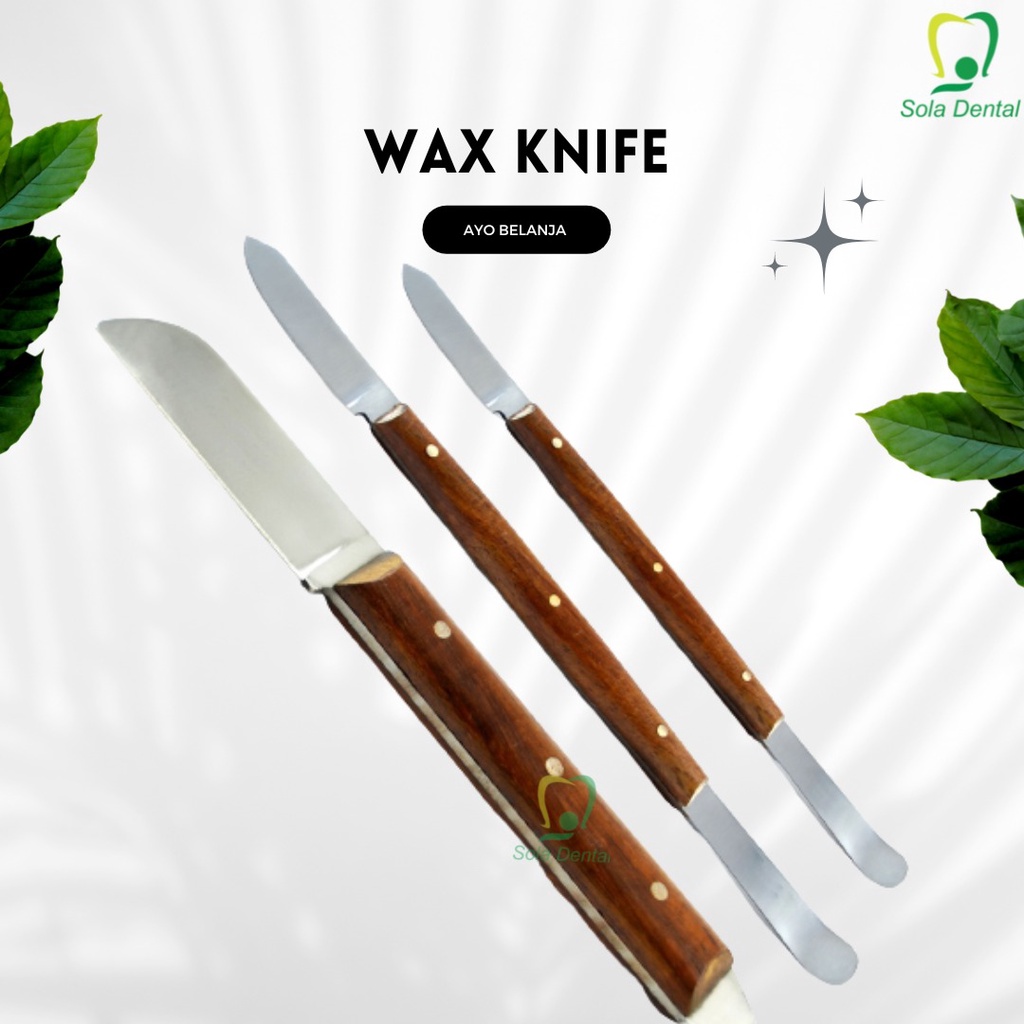 Dental Wax Knife / Wax Mass / Dental Pisau Wax Knife Waxmess atau Pisau Model Lilin Malam Carving Ca