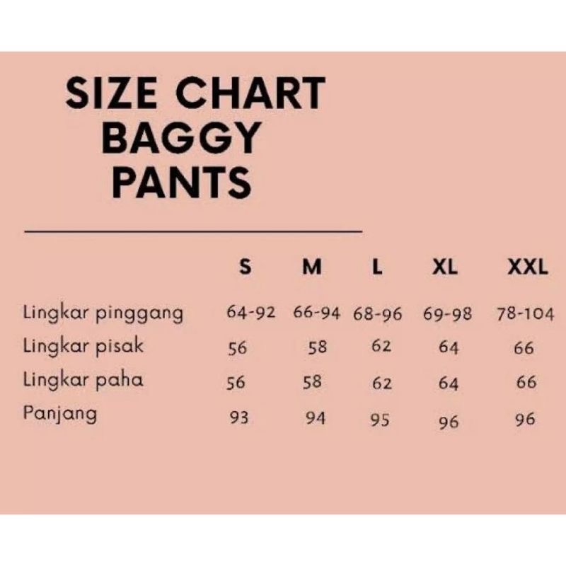 Celana Panjang Wanita Baggy Pants Premium