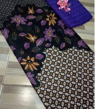 KAIN BATIK CLASIK/KAIN BATIK PEKALONGAN/KAIN SOLO/BATIK TULIS/SUTRA - Biru, Batik Saja