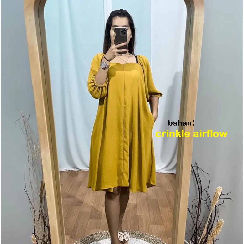 Daster  jumbo  fujii crinkle Airflow busui