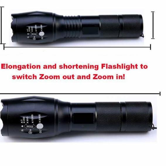 Senter LED Tactical CREE XM-L2 8000 Lumens