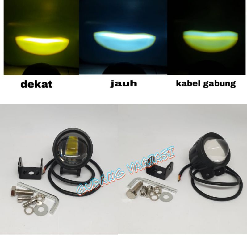 LAMPU TEMBAK LASER GUN LED CUT OFF - LAMPU TEMBAK SOROT PUTIH - KUNING