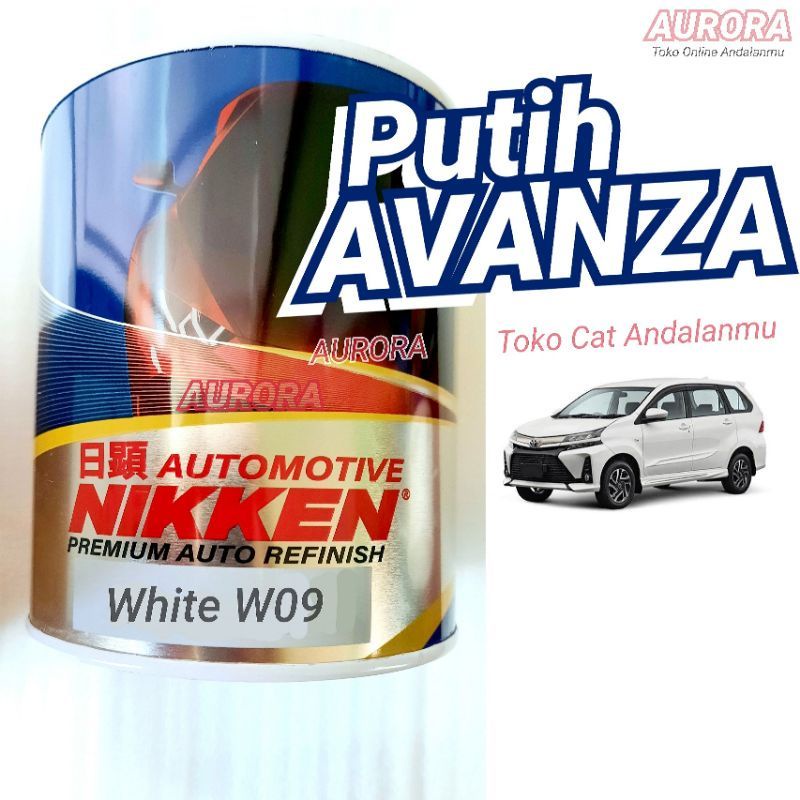 Cat Putih Avanza Xenia White W09 NIKKEN Avanza Senia Calya Sigra Agya Ayla