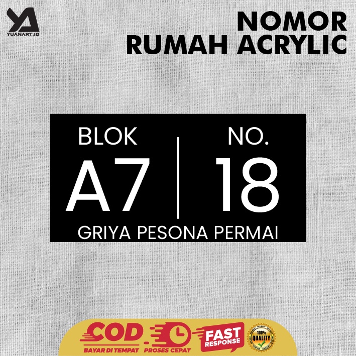 

nomor rumah akrilik papan no nomer alamat acrylic custom minimalis perlengkapan rumah tangga perumahan pintu kamar cutom