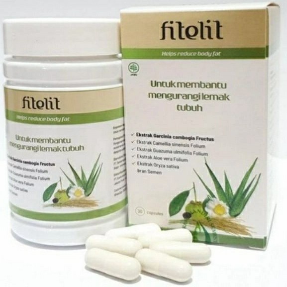 fitelit obat pelangsing badan herbal asli original bpom
