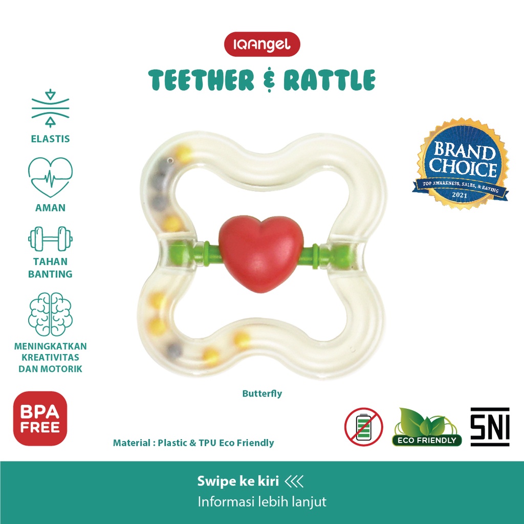 IQANGEL TEETHER 6IN1 TEETHER TOY / IQ108A