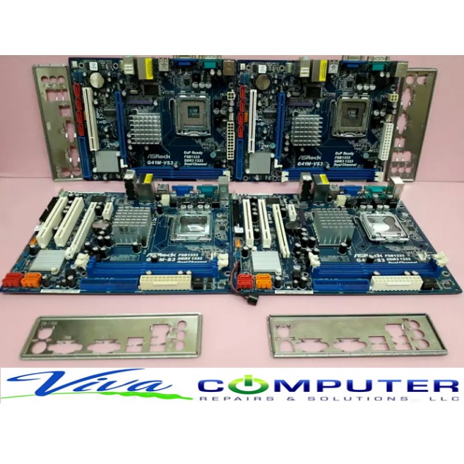 Motherboard Mobo G41 DDR3 LGA775 BIOSTAR/ASROCK/ECS