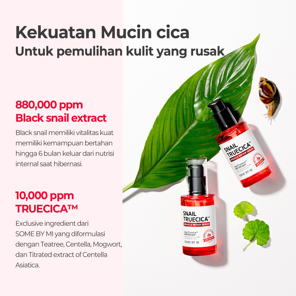 SOME BY MI Snail Truecica Miracle Repair Serum 50ml Memutihkan dan Anti Kerut pada Wajah