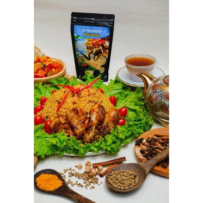 Al Mumtazza 350gr Family Pack Beras Basmati Bumbu Instan Instant Praktis Lengkap Nasi Rempah Kebuli Biryani Mandhi Kabsah Bukhori Kambing Mesir