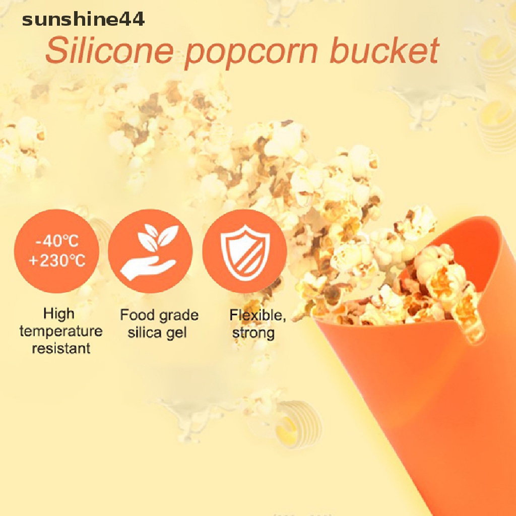 Sunshine Ember Popcorn Lipat Bahan Silikon Untuk Microwave