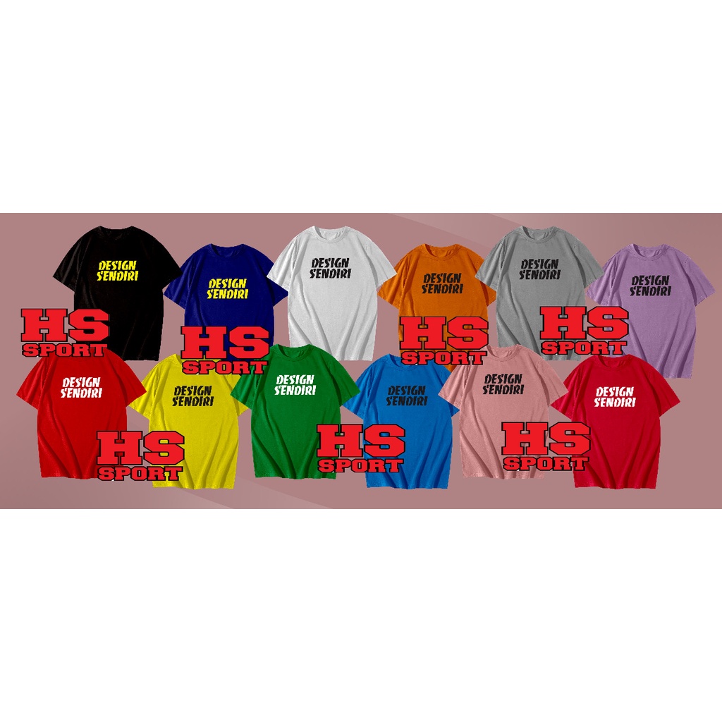KAOS CUSTOME SABLON - BAJU SABLON CUSTOM GAMBAR FOTO Tulisan PRINTING BEBAS WARNA